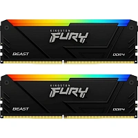 Оперативная память 32Gb DDR4 3200MHz Kingston Fury Beast RGB (KF432C16BB2AK2/32) (2x16Gb KIT)