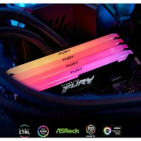 Оперативная память 32Gb DDR4 3200MHz Kingston Fury Beast RGB (KF432C16BB2AK2/32) (2x16Gb KIT)