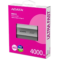Внешний накопитель SSD 4Tb ADATA SD810 Grey (SD810-4000G-CSG)
