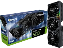 Видеокарта Palit PCI-E nVidia GeForce<RTX5080 16GB   GAMINGPRO > GDDR7 256b, HDMI DPx3  (NE75080019T2-GB2031A)
