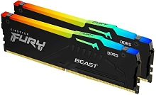 Оперативная память 64Gb DDR5 6000MHz Kingston Fury Beast RGB (KF560C36BBEAK2-64) (2x32Gb KIT)