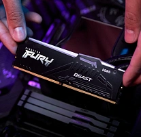 Оперативная память 16Gb DDR5 5200MHz Kingston Fury Beast RGB (KF552C40BBA-16)