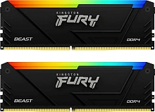 Оперативная память 64Gb DDR4 3200MHz Kingston Fury Beast RGB (KF432C16BB2AK2/64) (2x32Gb KIT)