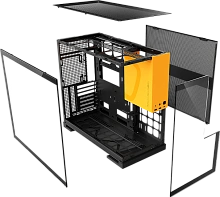 Корпус Geometric Future Model 5 Black/Yellow