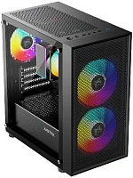Корпус XASTRA A305M 3FRGB Black