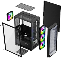 Корпус XASTRA A403 4ARGB Black