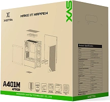 Корпус XASTRA A401M 4FRGB Black