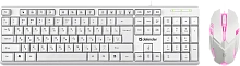 Клавиатура + мышь Defender C-977 White
