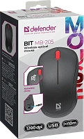 Мышь Defender MB-205 Black (52205)